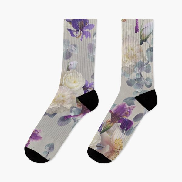 Item preview, Bouquets of white roses, pink peonies and purple iris. designed and sold by RinaMDesigns.