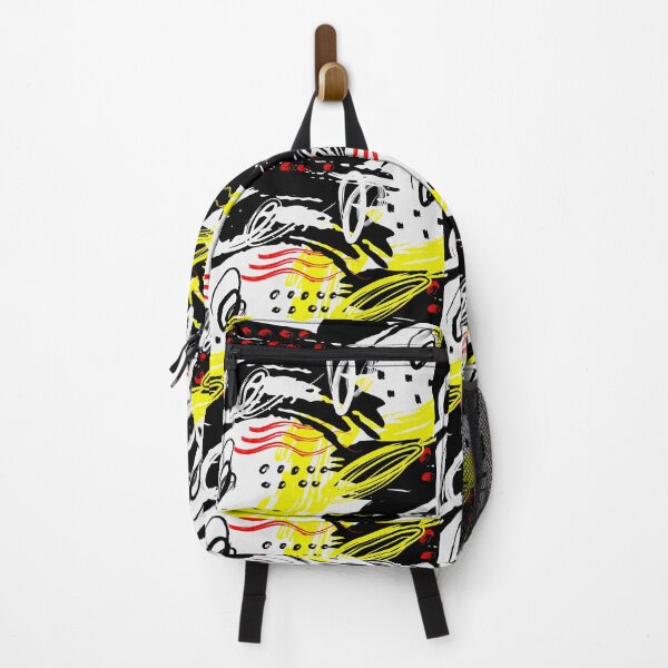 Item preview, Black, Yellow, and White Abstract Circular Art Design designed and sold by inquestyle.