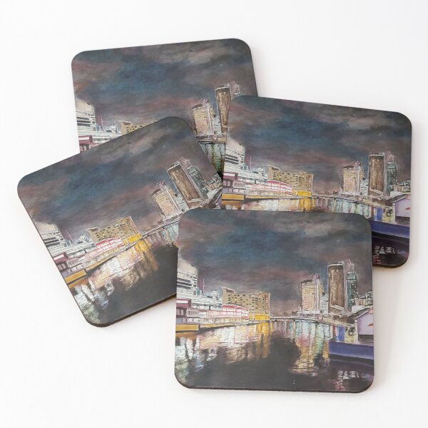 Item preview, Melbourne at night designed and sold by ChristineDavisArt.