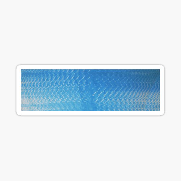 Sky Blue Shibori Scales Sticker