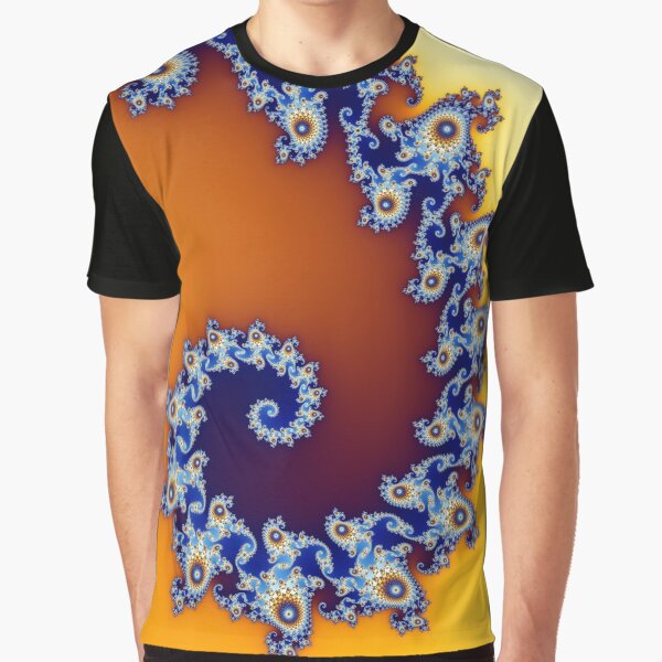 Seahorse Tail Mandelbrot Set Graphic T-Shirt