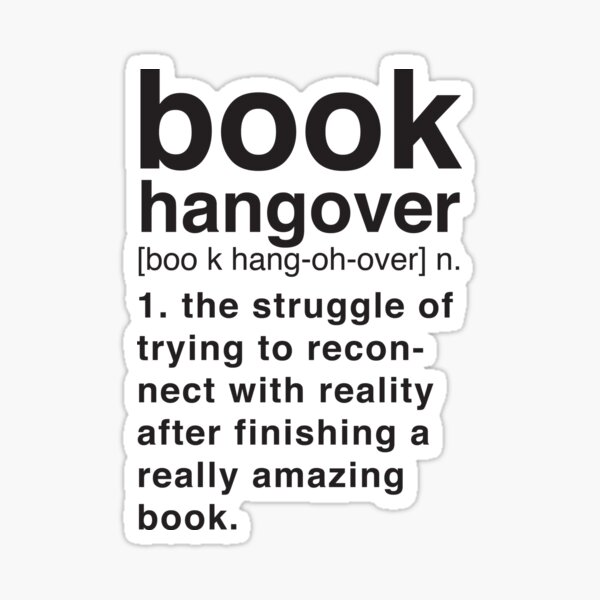 Book Hangover Significado Pegatina
