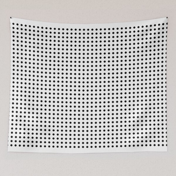 Item preview, Black Dots Regular Grid White Background designed and sold by Rohit Gujarati.