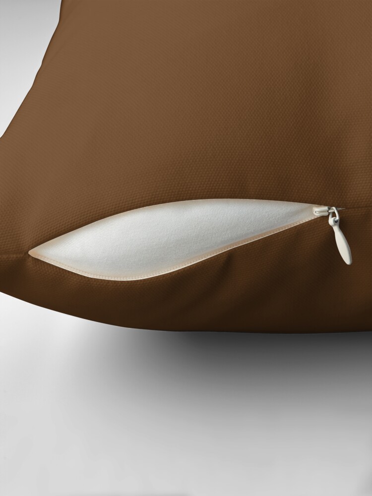 Thumbnail 2 of 4, Pillow, PLAIN SOLID BROWN NOSE -100 BROWN SHADES ON OZCUSHIONS ON ALL PRODUCTS designed and sold by ozcushions.