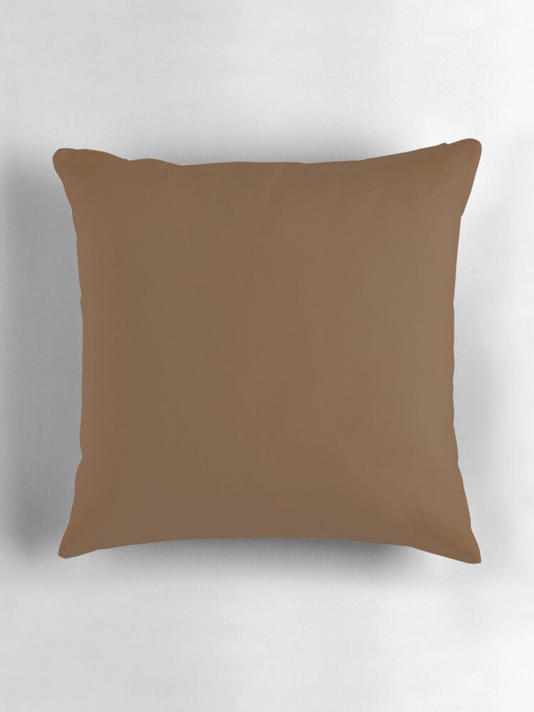 Thumbnail 3 of 4, Pillow, PLAIN SOLID BROWN NOSE -100 BROWN SHADES ON OZCUSHIONS ON ALL PRODUCTS designed and sold by ozcushions.