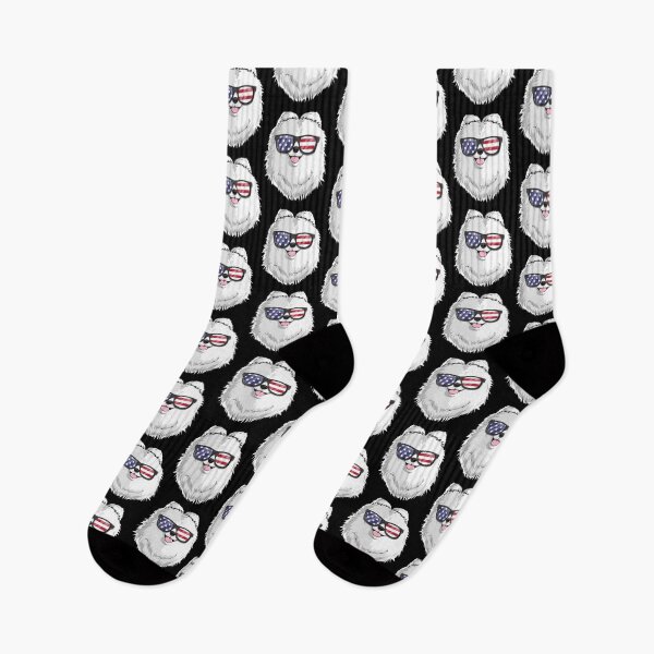 Item preview, Patriotic Pomeranian Dog Merica American Flag designed and sold by fatamyfan1.