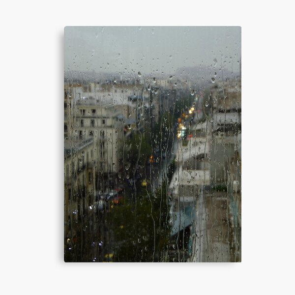 Rain Over Athens Canvas Print