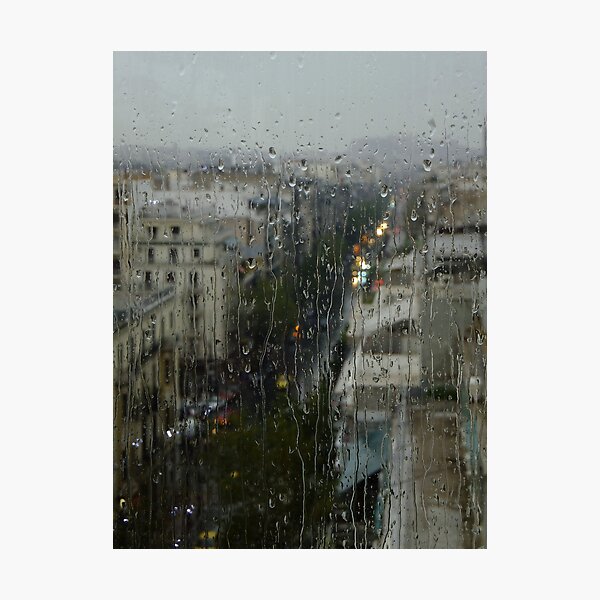 Rain Over Athens Photographic Print