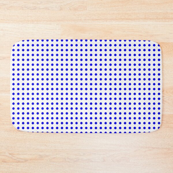 Item preview, Blue Dots Regular Grid White Background designed and sold by Rohit Gujarati.