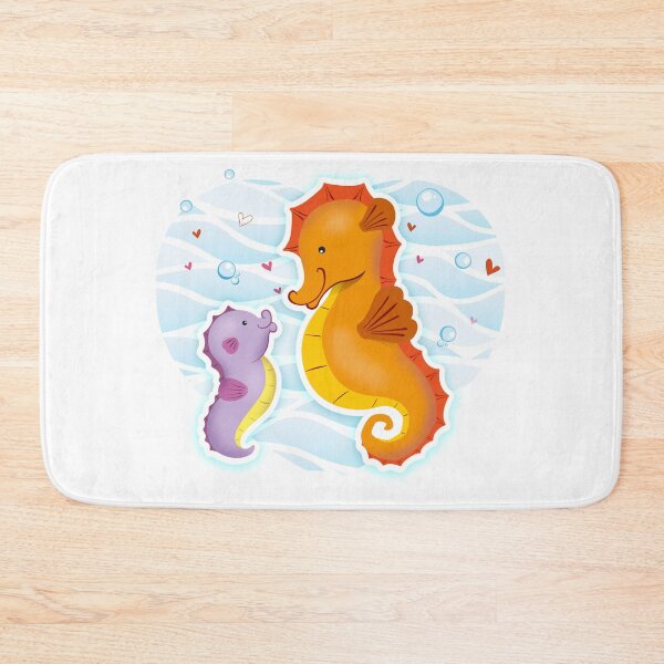 Item preview, Marine animal mascot Seahorse illustration. Ideal for veterinary, biology and zoology materials designed and sold by LucianoCosmo.