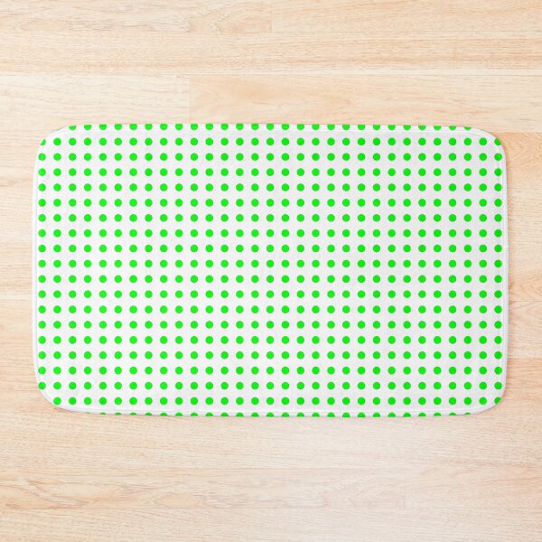 Item preview, Green Dots Regular Grid White Background designed and sold by Rohit Gujarati.