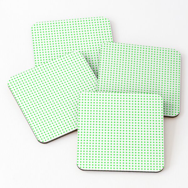 Item preview, Green Dots Regular Grid White Background designed and sold by Rohit Gujarati.