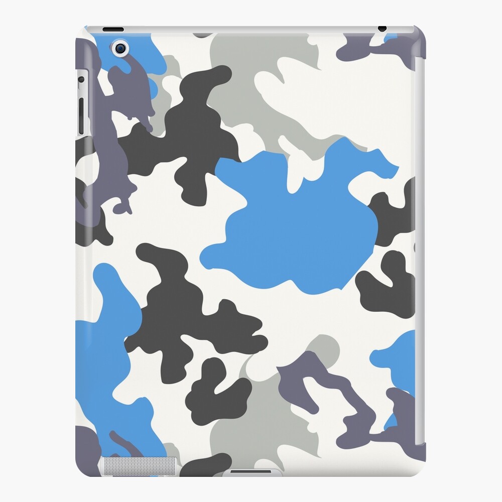 Blue and White Camouflage iPad Case & Skin for Sale by ARTPICS SIMPLE