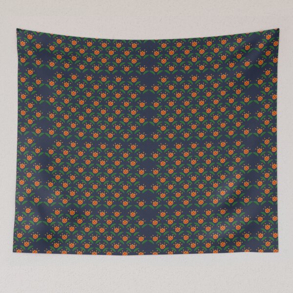 Item preview, Fire Tulips Dark Blue Background designed and sold by AArts11.