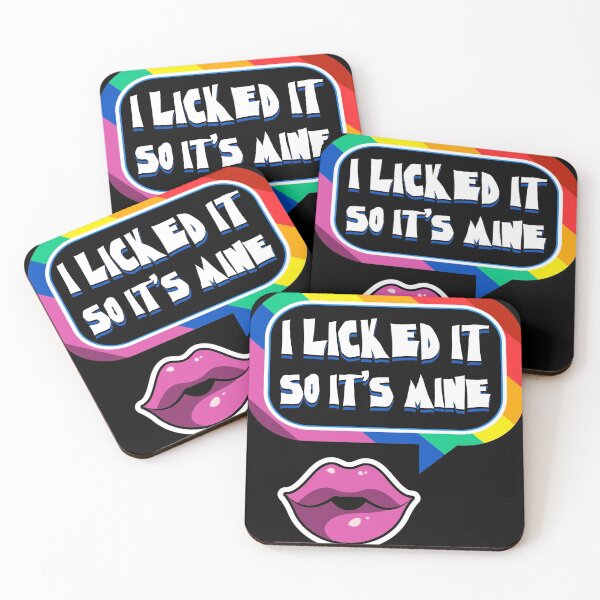 Item preview, Gay Pride LYGBY design - I Licked It So It Is Mine graphic designed and sold by Lisbob.
