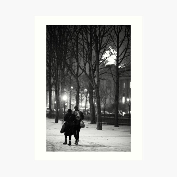 From Paris with Snow Art Print
