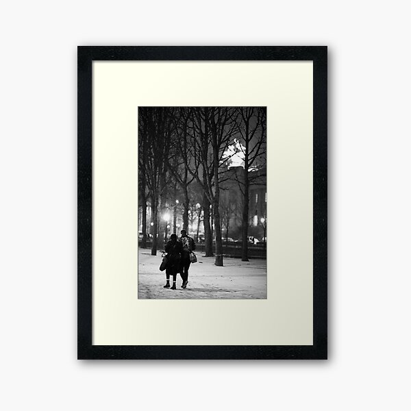 From Paris with Snow Framed Art Print