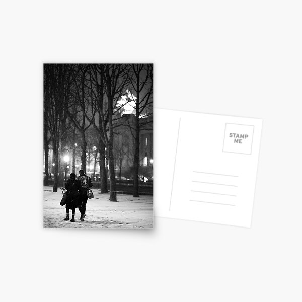 From Paris with Snow Postcard