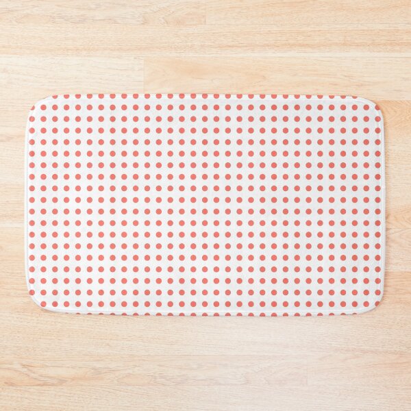 Item preview, Living Coral Dots Regular Grid White Background designed and sold by Rohit Gujarati.