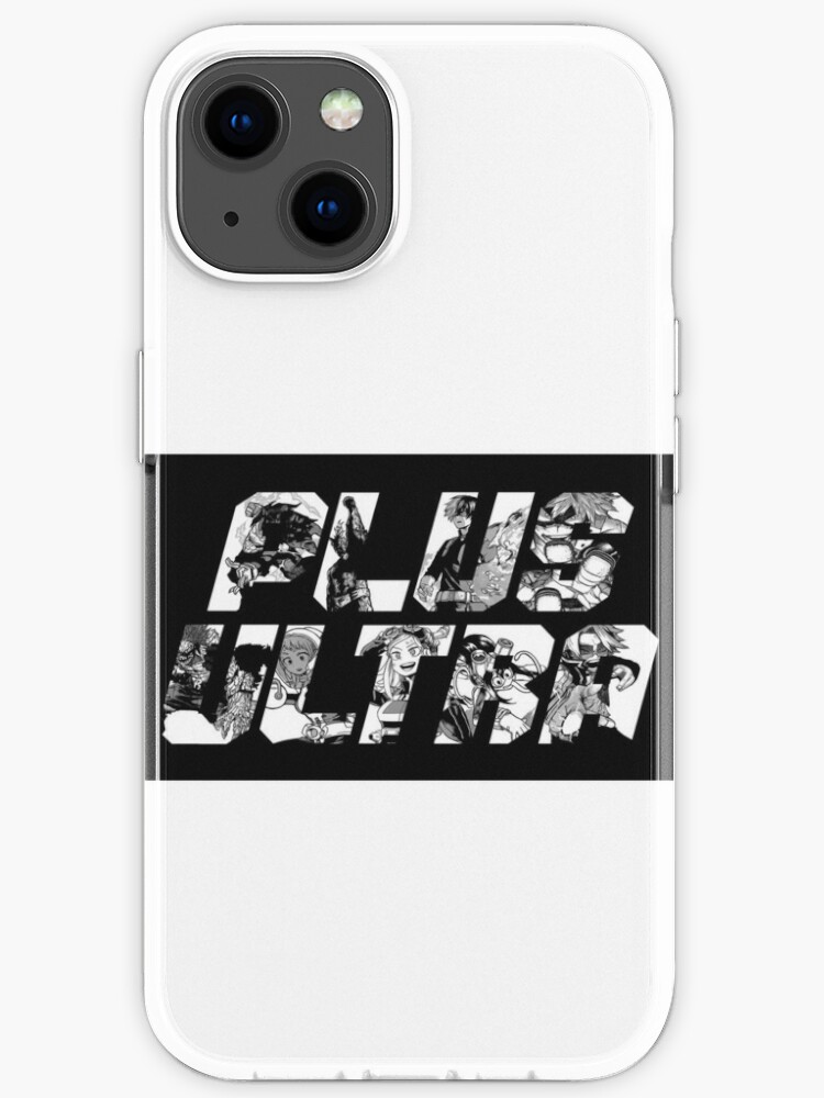 Black Plus Ultra White Background From Boku No Hero Academia Iphone Case For Sale By Martinpa Redbubble