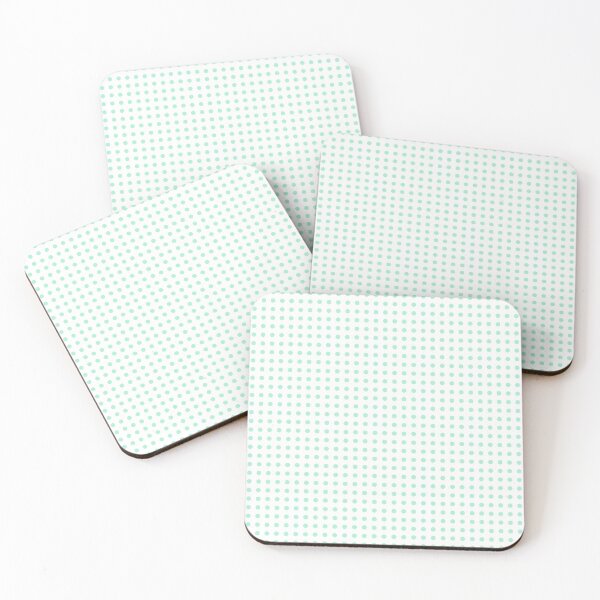 Item preview, Mint Dots Regular Grid White Background designed and sold by Rohit Gujarati.