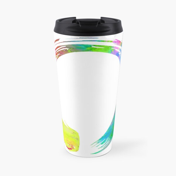 Círculo Zen Enso Colorido - Caligrafía japonesa para budismo Taza de viaje