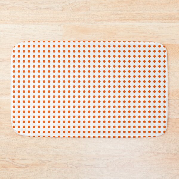 Item preview, Orange Dots Regular Grid White Background designed and sold by Rohit Gujarati.