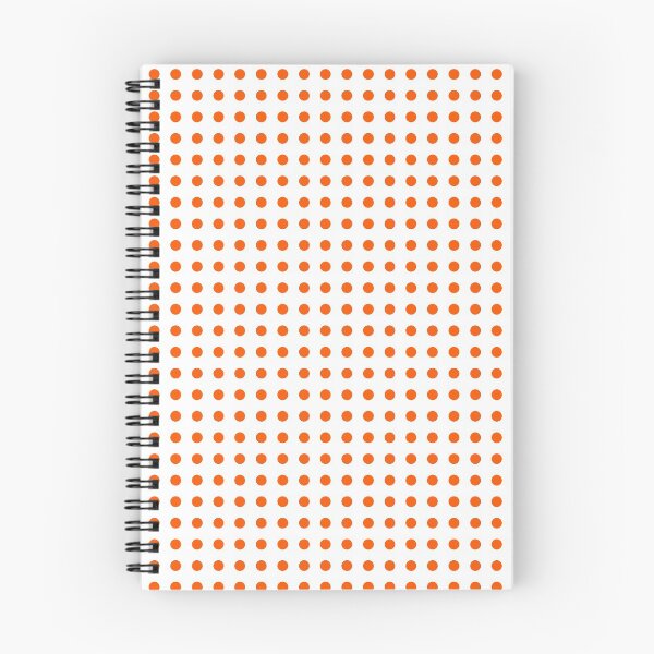 Item preview, Orange Dots Regular Grid White Background designed and sold by Rohit Gujarati.
