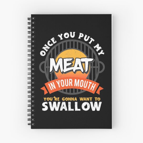 Item preview, Dirty Adult Gift design | Meat in Your Mouth | BBQ Joke gift print designed and sold by Lisbob.