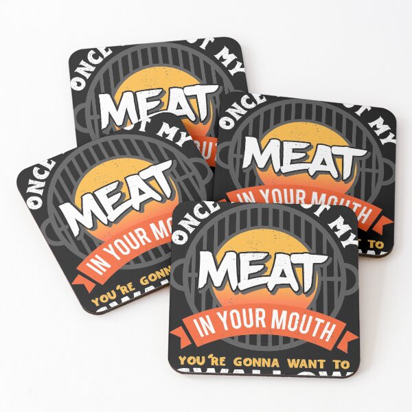 Item preview, Dirty Adult Gift design | Meat in Your Mouth | BBQ Joke gift print designed and sold by Lisbob.
