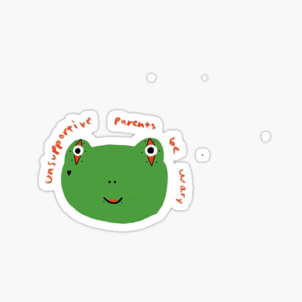 Punk frog is your parent now Sticker