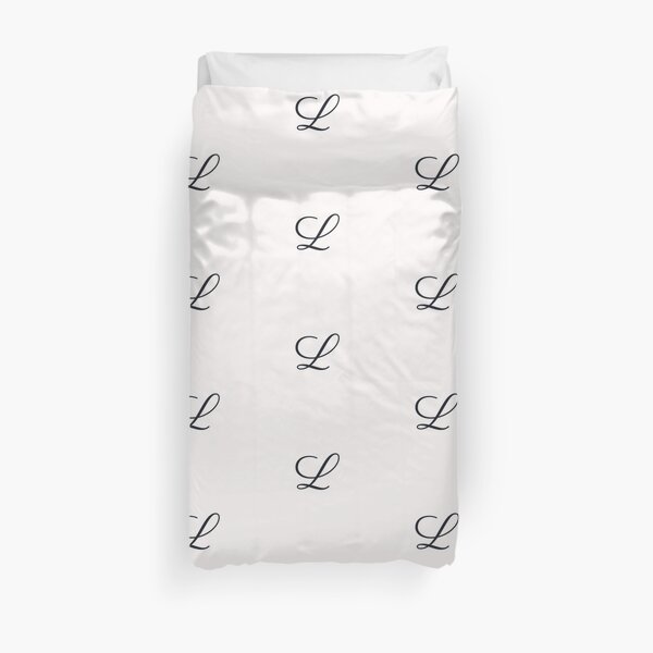 L Initial Duvet Cover