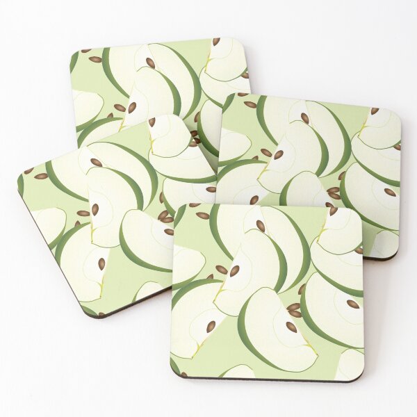 Item preview, Green Juicy Apple Slices designed and sold by LADYGOODMOOD.