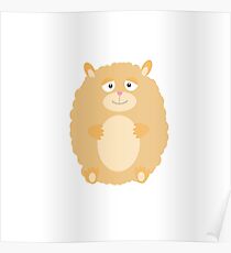 Fluffy Hamster Poster