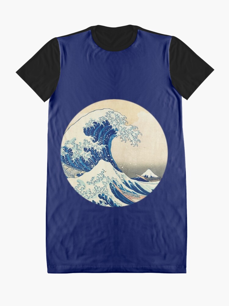 Alternate view of The Great Wave Off Kanagawa Graphic T-Shirt Dress