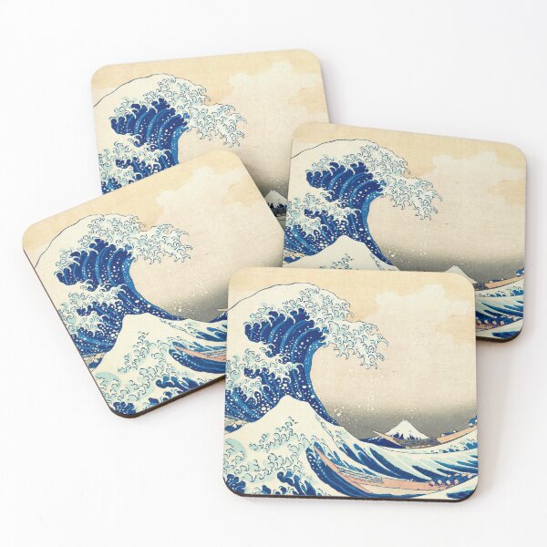The Great Wave Off Kanagawa Coasters (Set of 4)