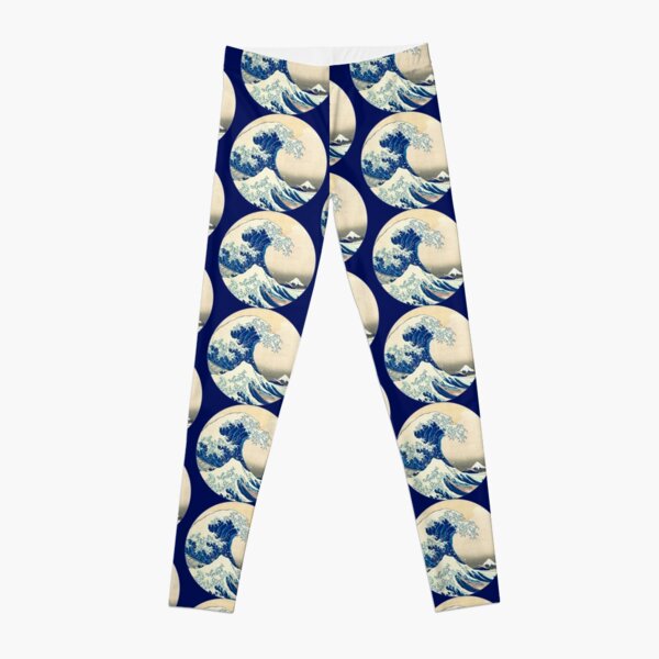 The Great Wave Off Kanagawa Leggings