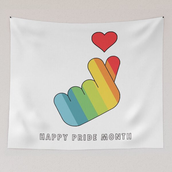 Item preview, Happy pride month finger heart designed and sold by Ryan Miguel Altura.