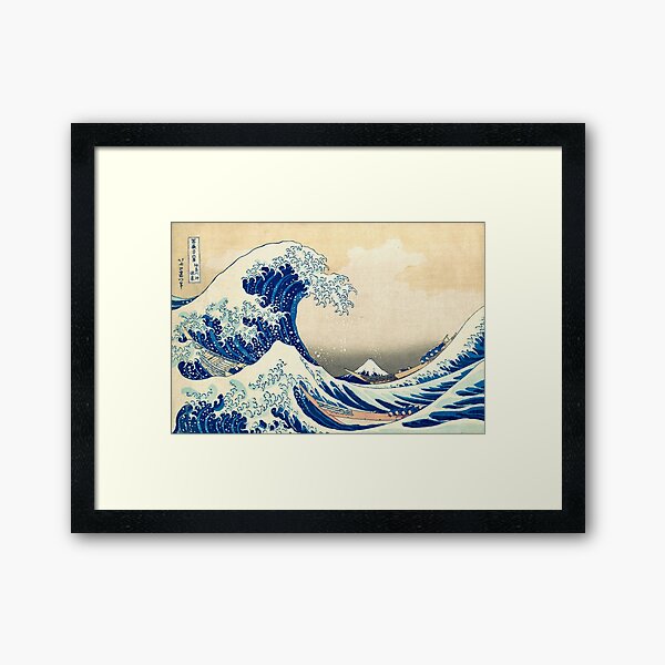 The Great Wave Off Kanagawa Framed Art Print