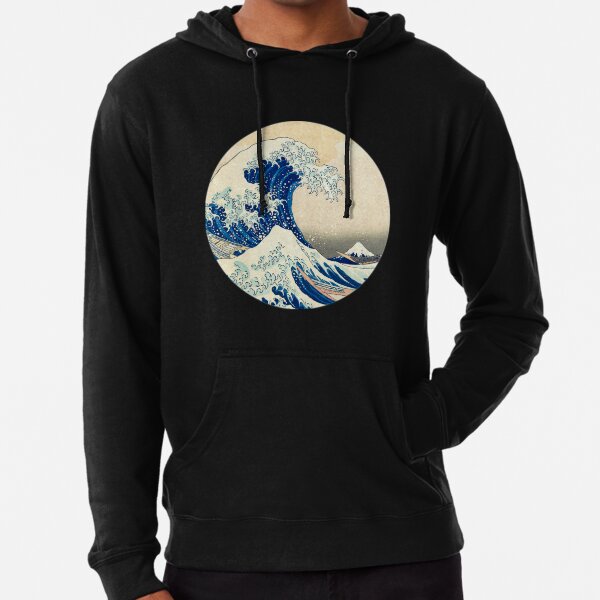 Kanagawa-oki nami-ura Leichter Hoodie