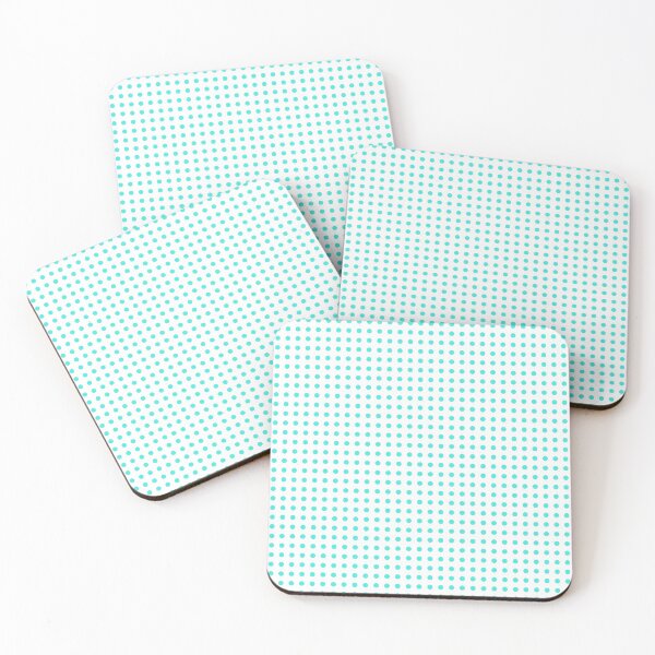 Item preview, Turquoise Dots Regular Grid White Background designed and sold by Rohit Gujarati.