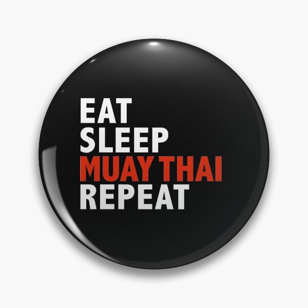 Item preview, Eat Sleep Muay Thai Repeat Martial Arts Gift designed and sold by losttribe.