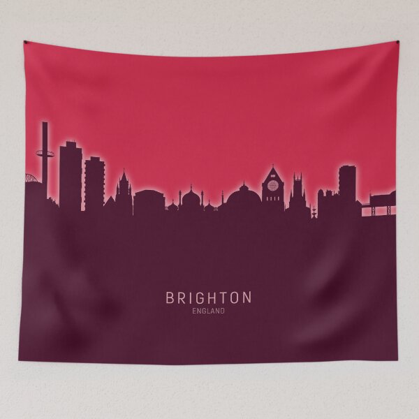 Item preview, Brighton England Skyline designed and sold by ArtPrints.
