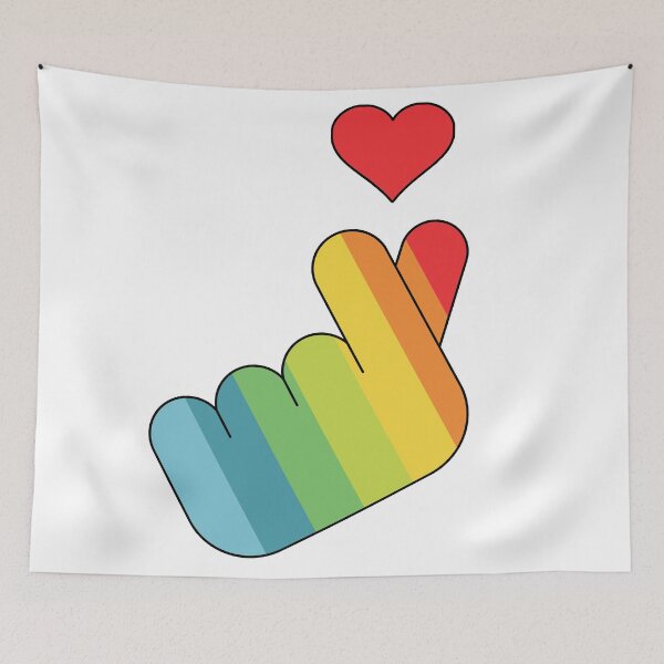 Item preview, Pride finger heart designed and sold by Ryan Miguel Altura.