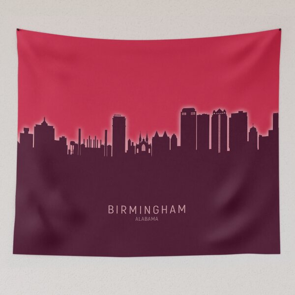 Artikelvorschau, Birmingham Alabama Skyline entworfen und verkauft von ArtPrints.