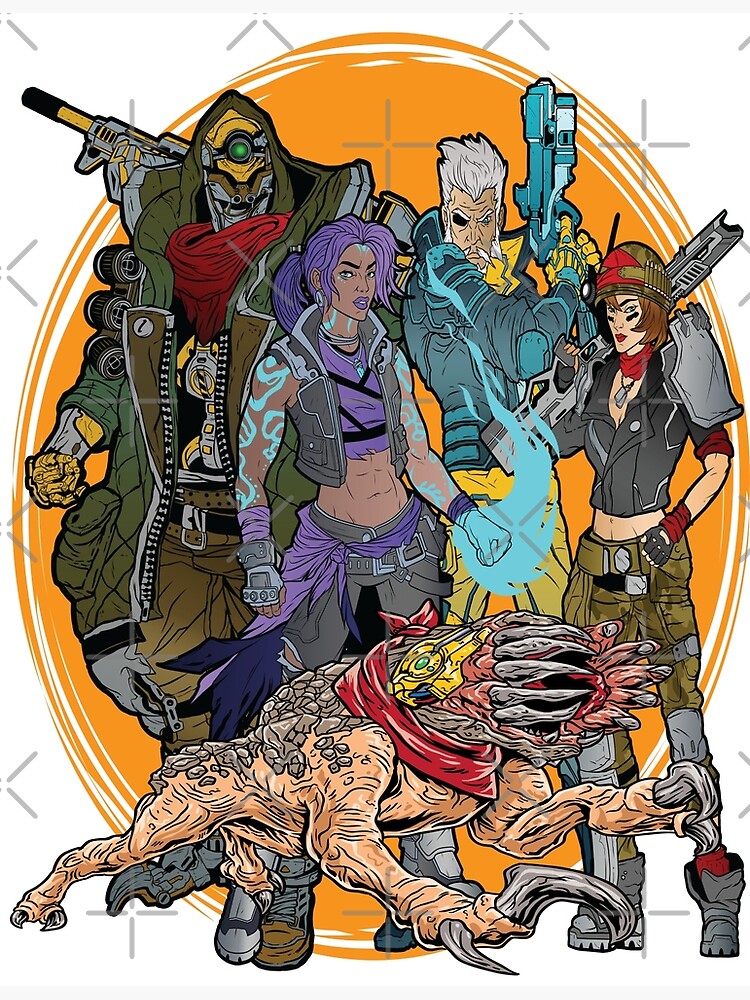 Borderlands 3 FL4K Beastmaster Amara Siren Moze Gunner Zane Operative Iron Bear Guard Skag by ProjectX23Red