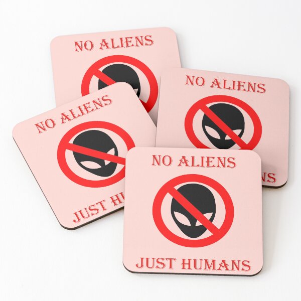 Item preview, No aliens, just humans designed and sold by helenkaiy.