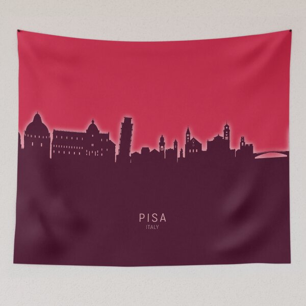 Item preview, Pisa Italy Skyline designed and sold by ArtPrints.