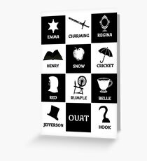 OUAT once upon a time Greeting Card