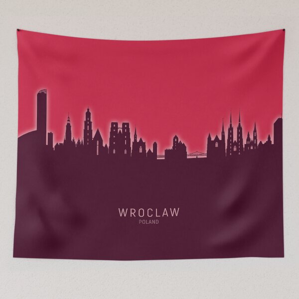 Item preview, Wroclaw Poland Skyline designed and sold by ArtPrints.